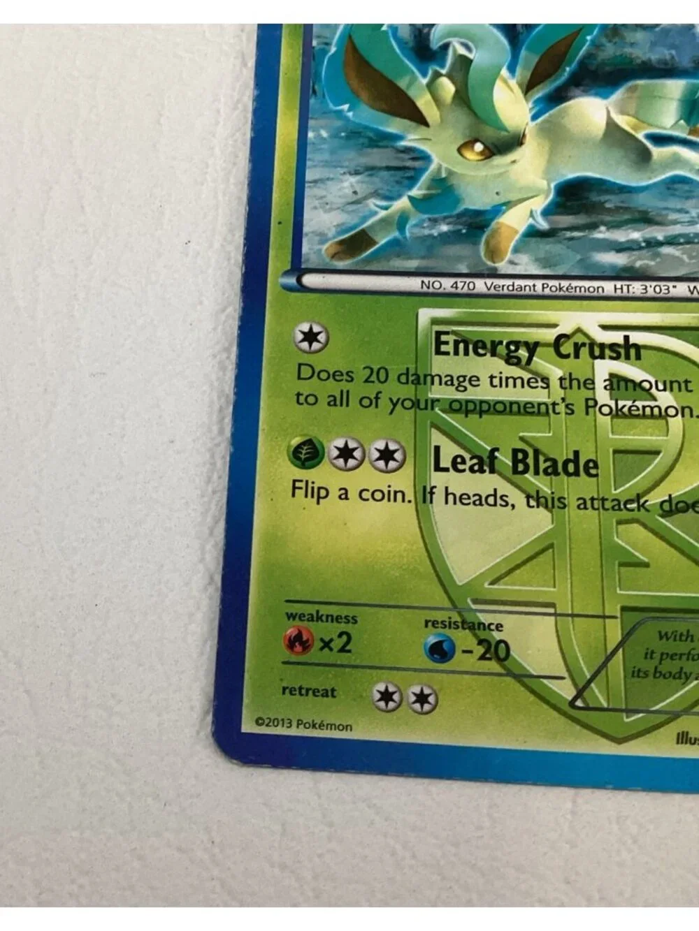 Leafeon Team Plasma Cracked Ice #11/116 Plasma Freeze Pokemon TCG Card 2013 VG